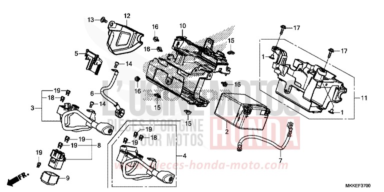 BATTERIE von Africa Twin GRAND PRIX RED (R380B) von 2019
